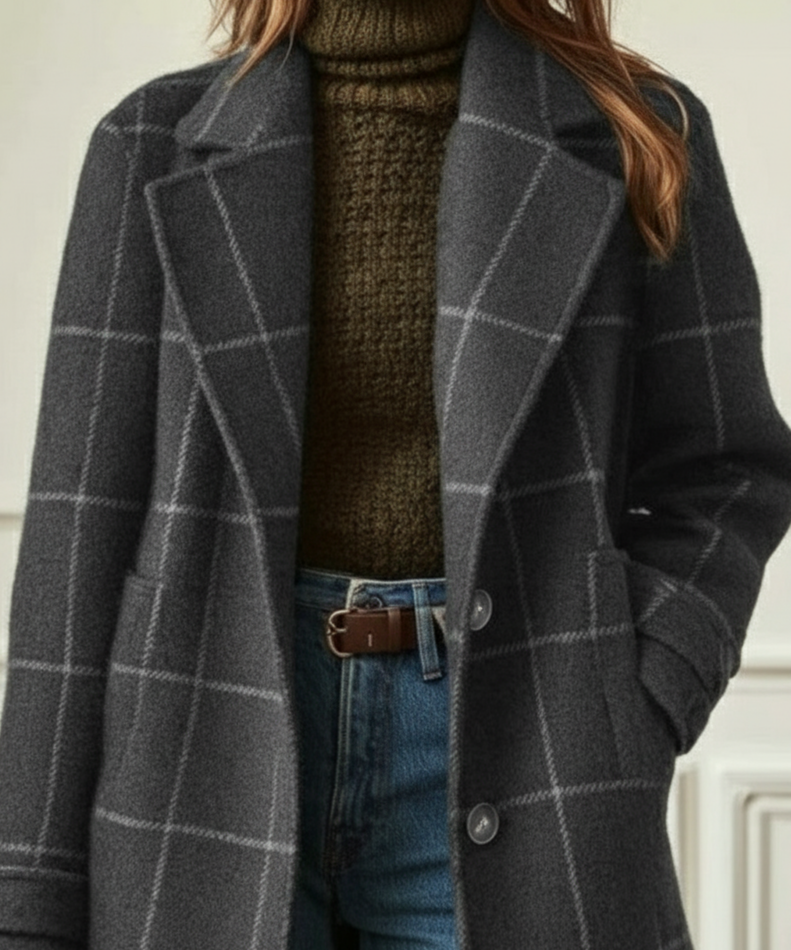 Women's Ullcheck Coat, photo 5