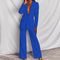 Women's Elegant Blazer and Pants in Blue
