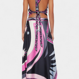 Abstract Halter Top & A-Line Skirt Set, photo 2