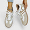 Delyziah Comfort Sneakers in Khaki & White