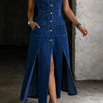 Women's Open-Front Denim Dress, photo 4
