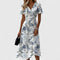 Fenyska Elegant Dress in Floral White