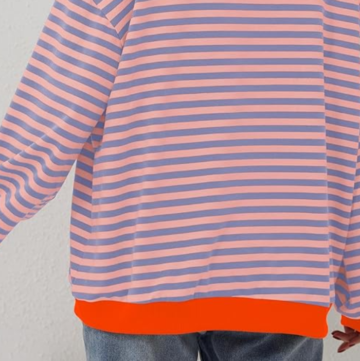 Women's Oversized Striped Sweater, photo 9