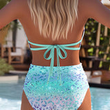 Women's Bikini Two Piece Sexy Printed Bra, photo 8