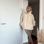 Oversized Teddy Jacket with Stand Collar, photo 14