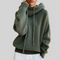 Magdalena Oversized Turtleneck Sweater in Green