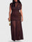 Elyzhera Elegant Dress in Brown