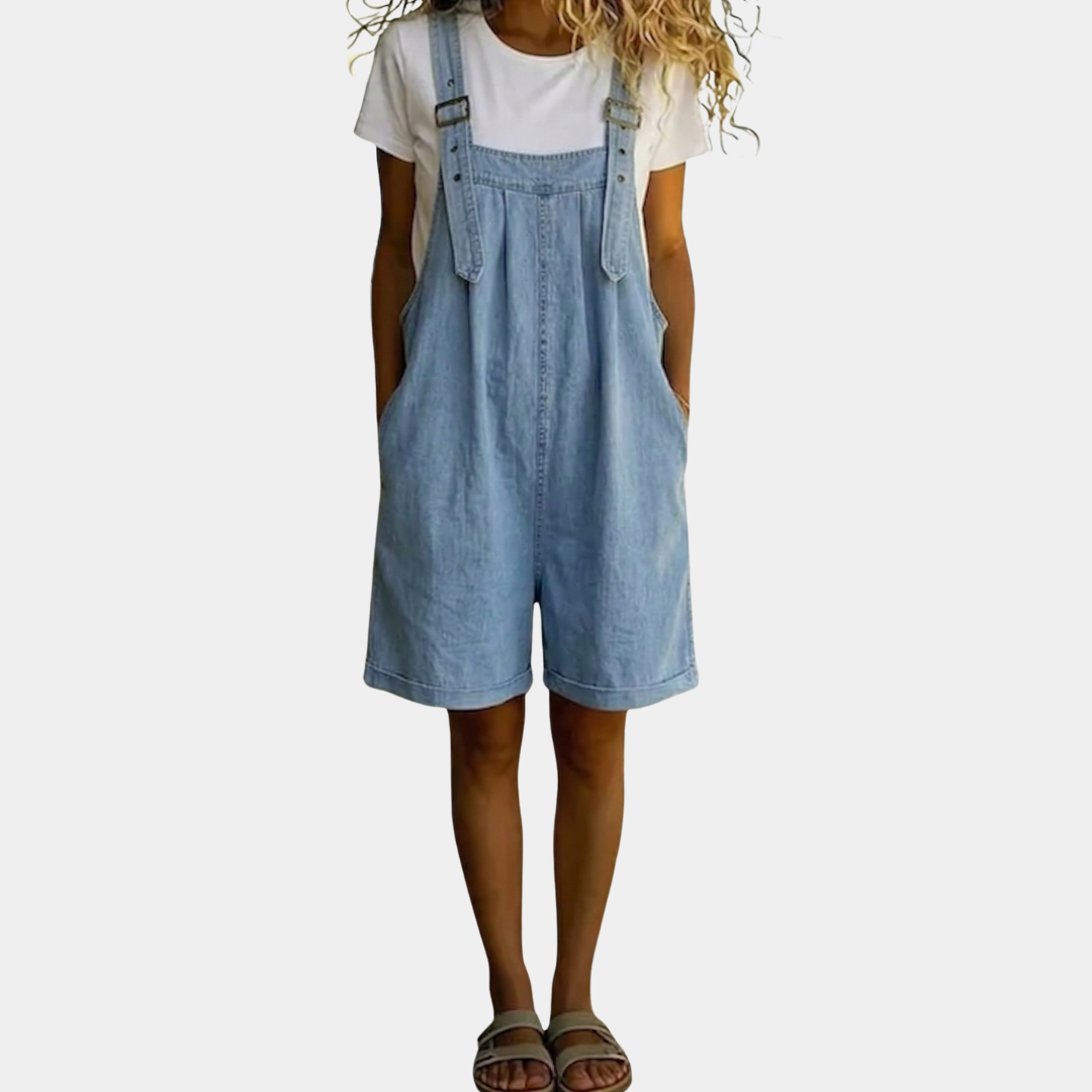 Women's Soft Cotton Denim Romper