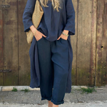 Women's Stylish and Comfortable Set in Navy Blue