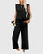 Olyzette Comfortable Two-Piece Set in Black
