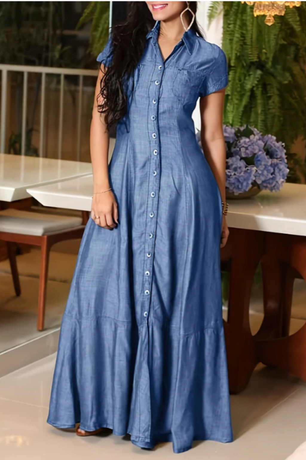 Women's Long Denim Dress, photo 6