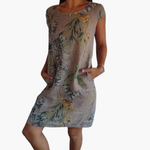 Nicole Comfortable Dress in Brown