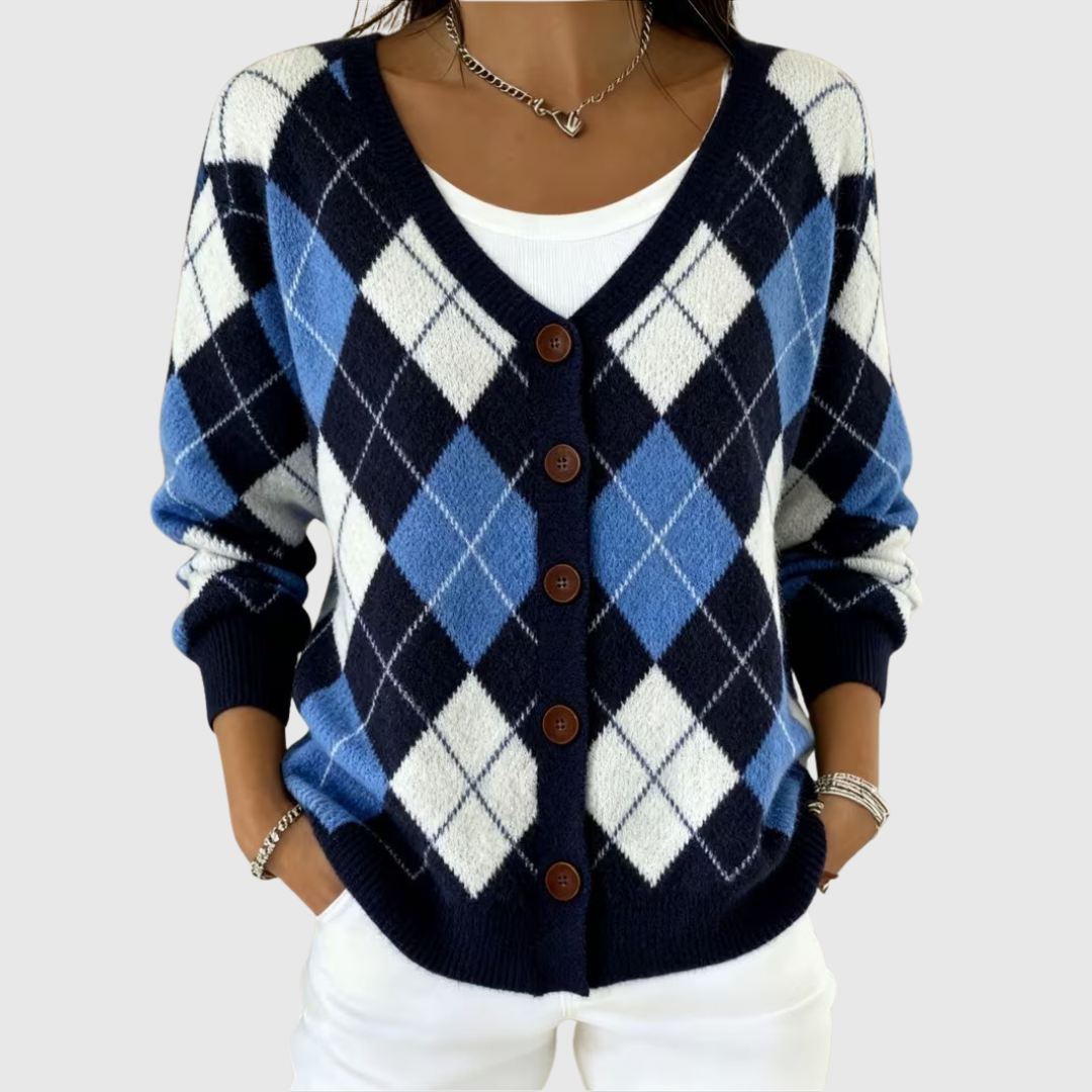 Naomi Cozy Button-Front Knit Cardigan