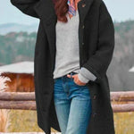 Women's Elegant Wool Jacket in Black