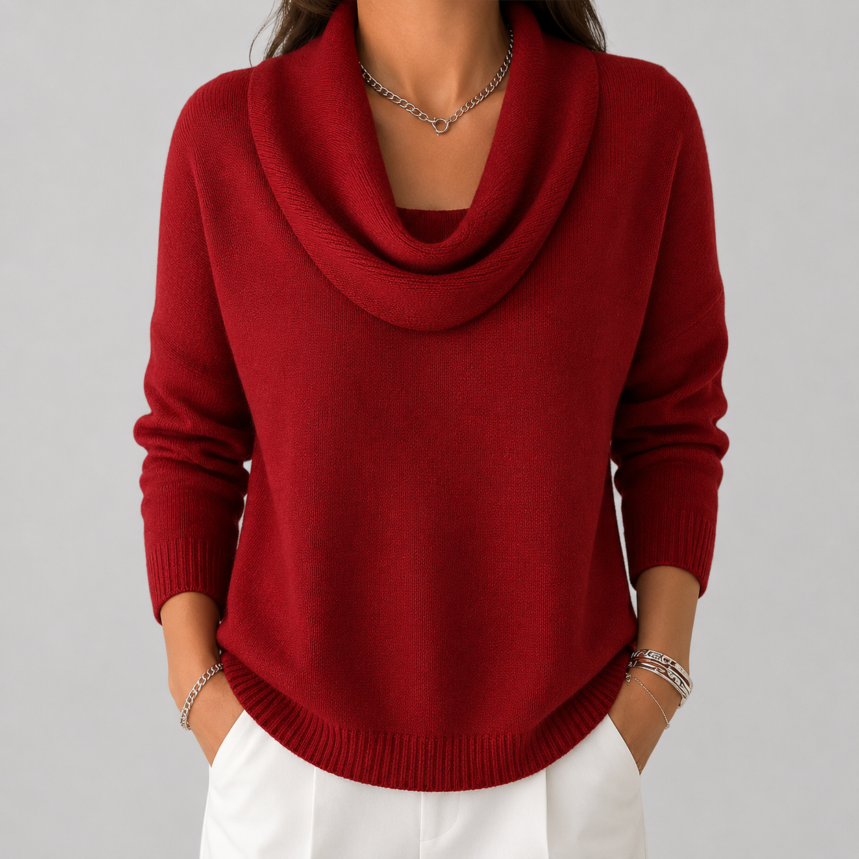 Women's Collared Sweater