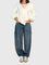 Women's Diamond Pants in Dark Blue
