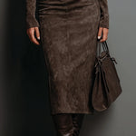 Women's Brown Long Midi Dress, photo 5