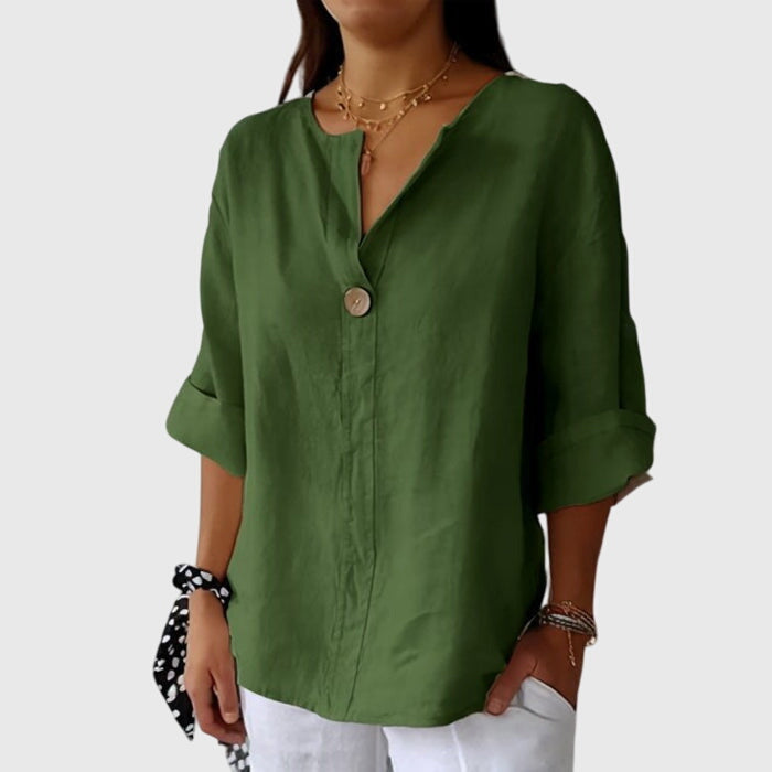 Women's Elegant Blouse – Sienna in Green