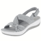 Ayla Comfort Sandals in Gray