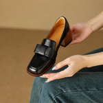 Women's Knot Loafers in Black
