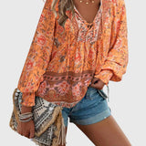 Women's Elegant Pullover in Orange