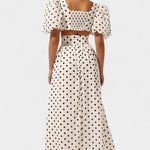 Women's Puff Sleeve Top with Front Slit Skirt, photo 3