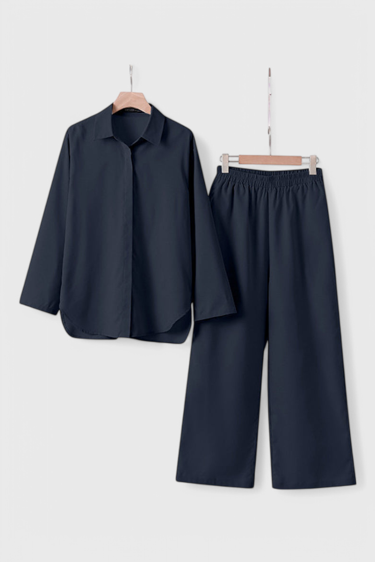 Relaxed Fit Two-Piece Linen-Cotton Ensemble, photo 6