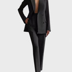 Women's Blazer and Pants Set in Black