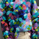 Women's Multicolored Turtleneck Sweater