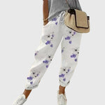 Women's Comfortable Cotton Pants in White