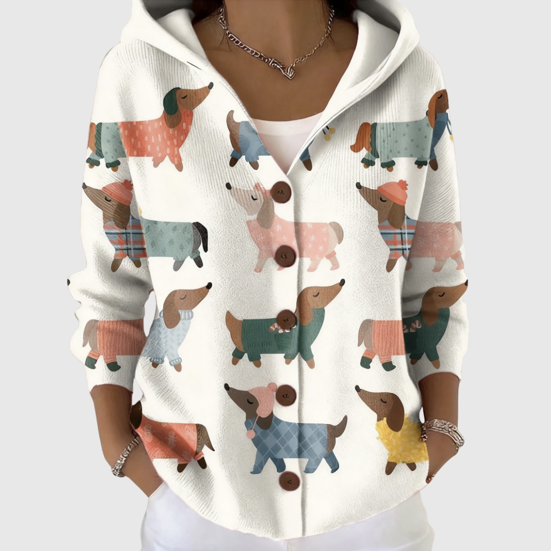 Zoey Cozy Hooded Knit Cardigan