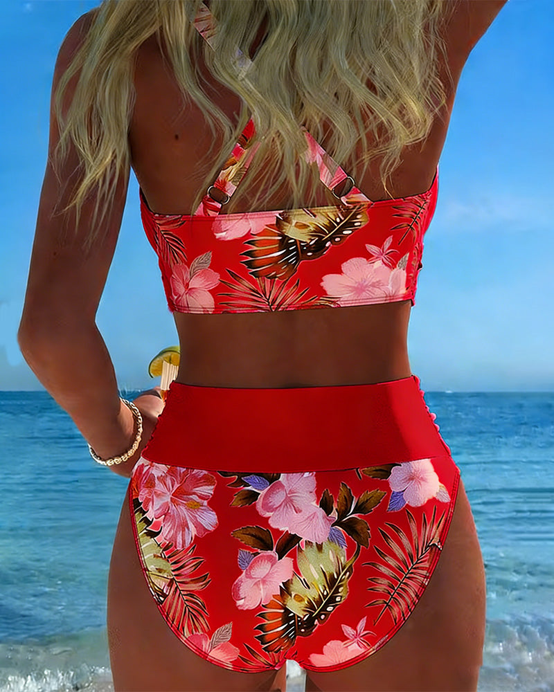 Women's Floral Wrap Bikini Set, photo 13