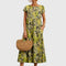 Women's Chic Floral Dress in Yellow