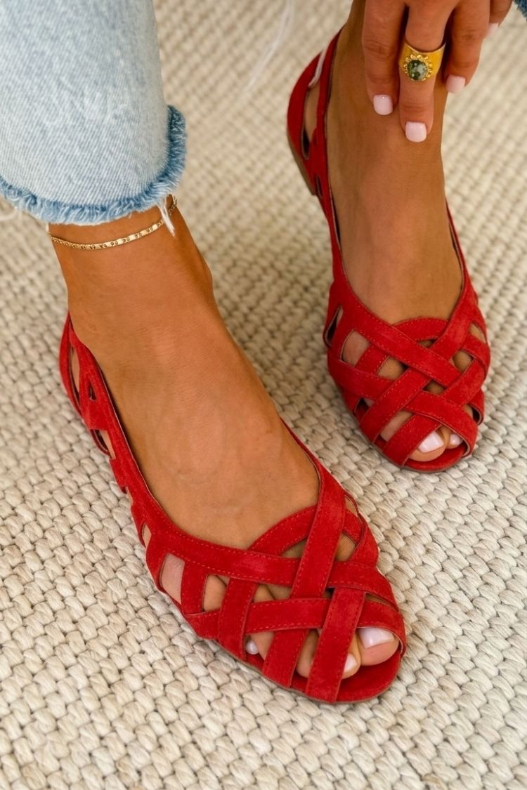 Venice Sandals in Red