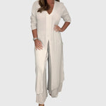 Olivia Elegant Two-Piece Set in Beige