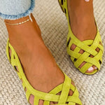 Venice Sandals in Neon Green