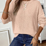 Women's Soft Knit Sweater with Side Slits, photo 5