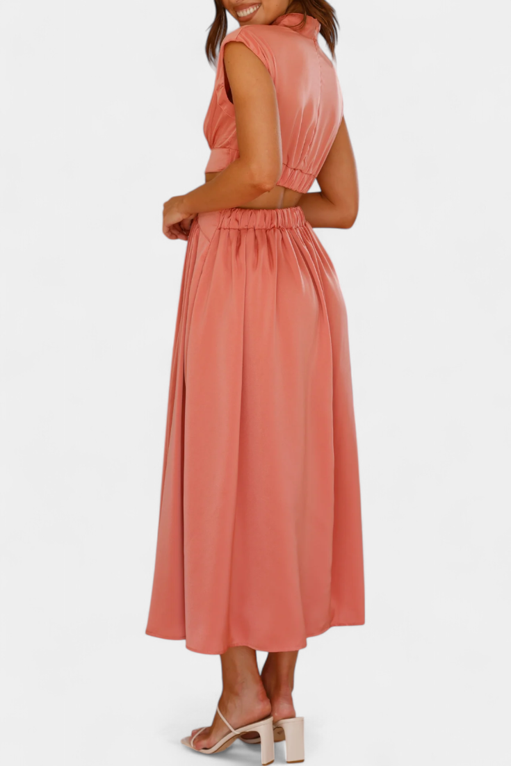 High-Neck Top & Side-Slit Skirt Set, photo 19