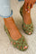 Florence Sandals in Olive Green