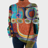 Georgia Artistic Knit Turtleneck Top