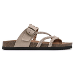 Women's Braided Cork Sandals in Beige