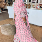 Women's Chic Floral V-Neck Maxi Dress, photo 12