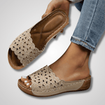 Rene Comfort Sandals in Champagne Lace