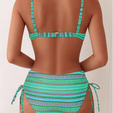 Women's Two Piece Swimsuit with Striped Print, photo 8