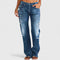 Women's Chic Denim Jeans in Dark Blue