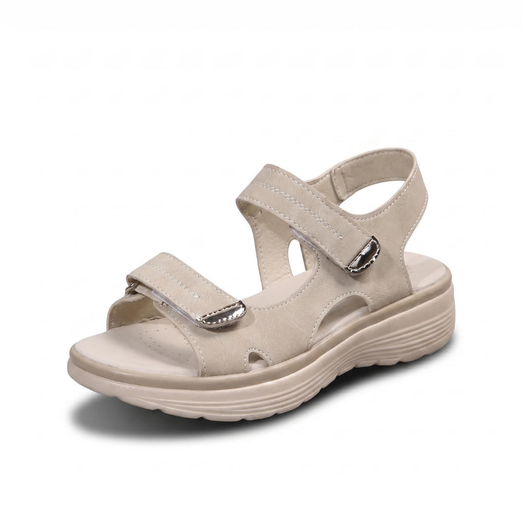 Marjorie Comfort Sandals in Grey