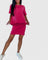 Makynzee Comfortable Dress in Fuchsia