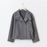 Women's Luxe Double-Breasted Short Coat, photo 5