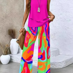 Women's Sleeveless Top And Wide-Leg Pants Set, photo 4
