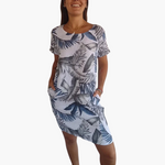 Nicole Comfortable Dress in Gray
